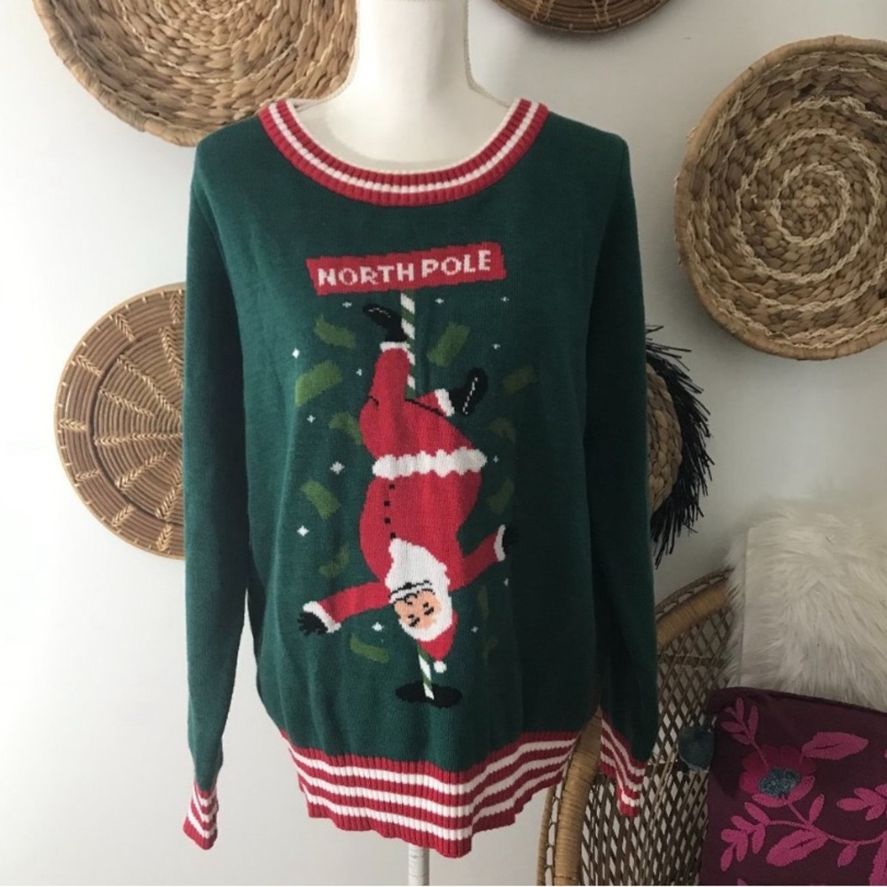 Tipsy Elves Northpole Santa Ugly Christmas Sweater